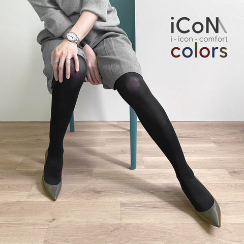 20%OFF：2024AW：iCoN COLORS：ポインテッドトゥ スムース パンプス（C76533）カーキ/mamian（マミアン）