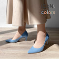 iCoN COLORS：ポインテッドトゥ エナメル パンプス（C76531）スカイブルー/mamian（マミアン）