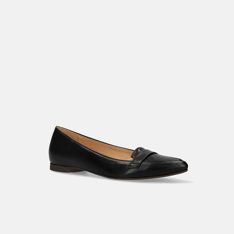 10% OFF: 2024SSBI: Low-cut pointed-toe loafers (124) Black