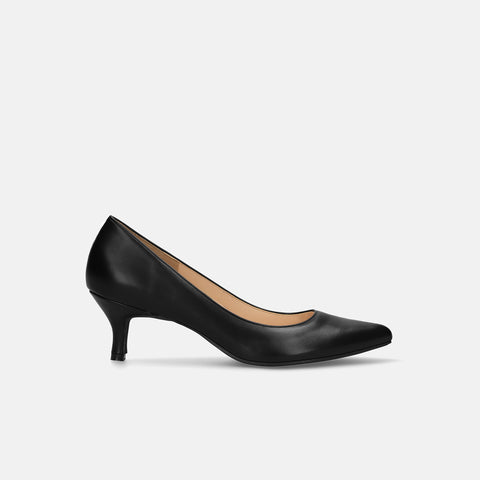 10% OFF: 2024SS: iCoN COLORS: Pointed Toe Smooth Pumps (C57173) Black