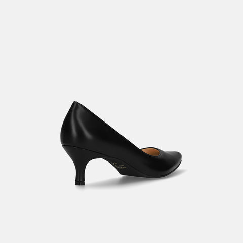 10% OFF: 2024SS: iCoN COLORS: Pointed Toe Smooth Pumps (C57173) Black