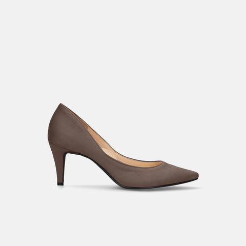 15% OFF: 2024SS: iCoN COLORS: Pointed toe suede pumps (C76532) beige S
